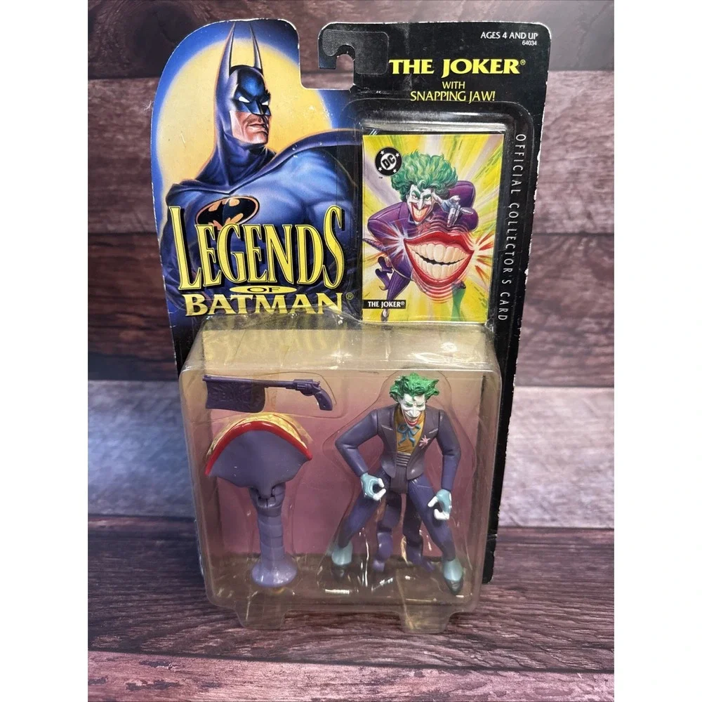 *Collectible Vtg. 1994 Legends of Batman, The Joker with Snapping Jaw Figure NIP
